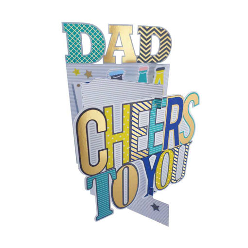 Picture of DAD CHEERS TO YOU 3D CARD